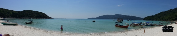 Long Beach, Perhentian Kecil. This is where most of the dive operators and guesthouses are located. Also where you can find the nightlife, fire performances, and BBQ dinners. 